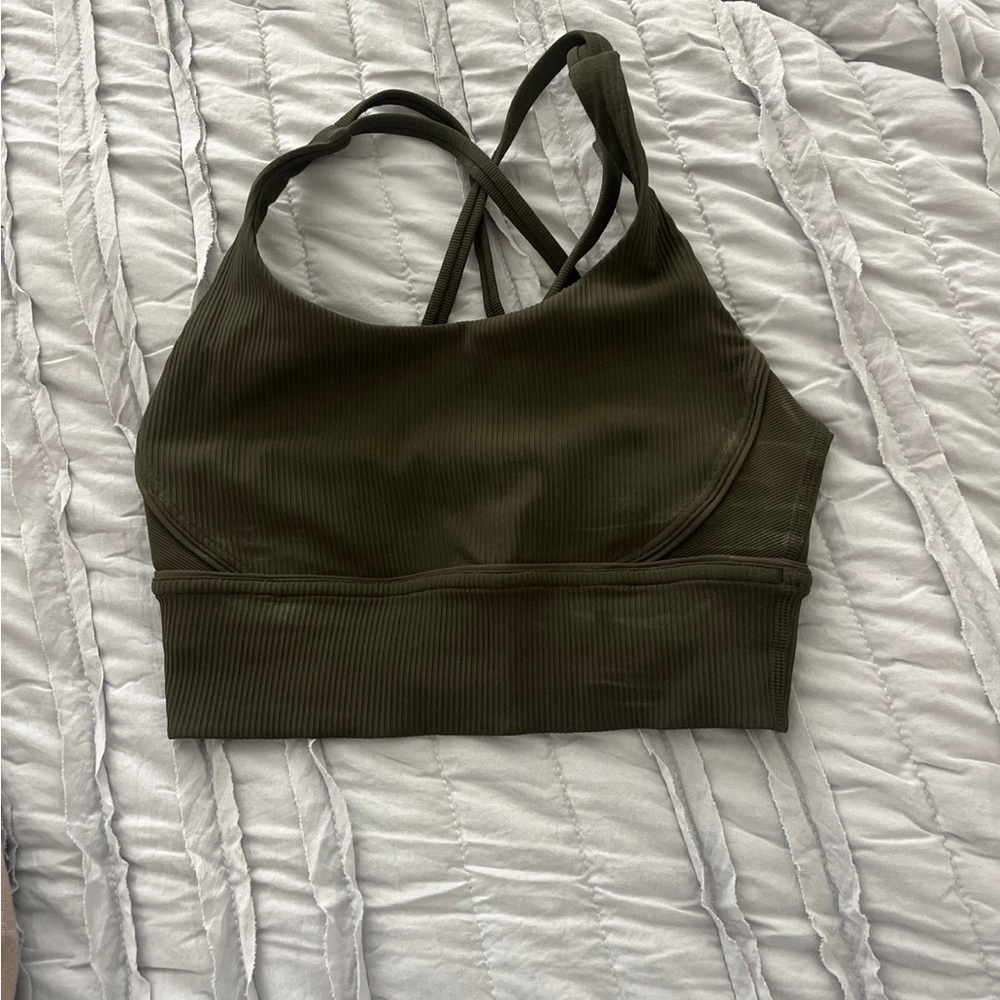 green lulu strappy back bra
